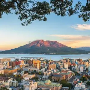 Mount Sakurajima in Kyushu Japan