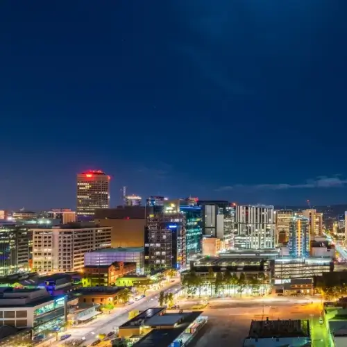 Adelaide CBD at night
